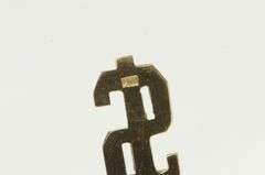 14K Yellow Gold $ Dollar Sign Cash Money Big Bucks Charm/Pendant
