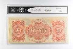 RCGS About CU 53 $20 1850s New Orleans, LA Canal Bank Note