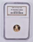 2006-W $5 American Gold Eagle 1/10 Oz Gold PF70 UCAM NGC