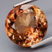 Outstanding 7.68ct true Imperial Topaz solitaire