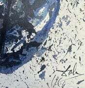 Highly Collectible and Rare Salvador Dali Original Llithograph from the 'Biblia Sacra' Suite