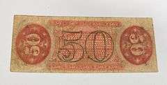 50 Cent Third Issue F E Skinner Fractional Note