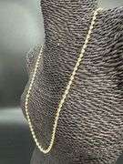 Sterling Silver Magic Twist Rope Chain 4.2mm Solid 925 Italy 2 Tone Necklace 24"