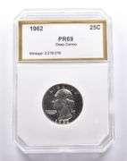 PR69 Deep CAM 1962 Washington Quarter PCI