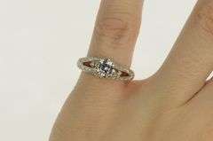 18K Yellow Gold 1.25 Ctw Diamond 0.75 Ct Engagement Ring