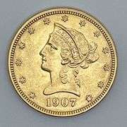 Ten Dollar Gold 1907 Liberty Coin