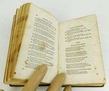 1850's Mrs. Heman's Poems Miniature Antique Book