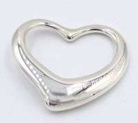 Tiffany & Co Elsa Peretti large open heart pendant