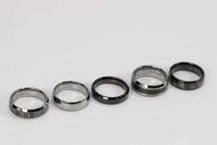 Lot of 5 Size 13 Tungsten Carbide Rings in Various Styles