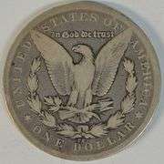 Rare key date 1879-CC Morgan Silver Dollar. Nice circ