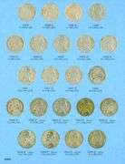 Album of 65 Jefferson Nickels 1938-1961-D w/War Nickels