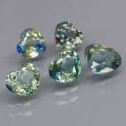 Heated only! 3.06ct heart cut Australian Sapphire set