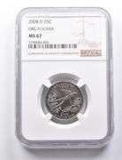 MS67 2008-D Washington State Quarter Oklahoma NGC