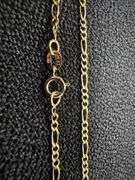 14k Yellow Gold Solid Figaro Link Chain 1.7mm Necklace 22"