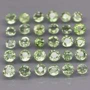 Awesome 4.06ct diamond cut GREEN Sapphire set