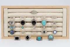 .925 Sterling Silver Ring Assortment Various Sizes & Styles (25 Ring Lot)