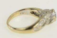 18K Yellow Gold 1.25 Ctw Diamond 0.75 Ct Engagement Ring