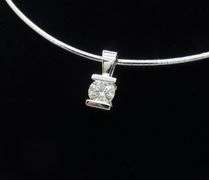 1.18CT Diamond Solitaire Pendant Necklace