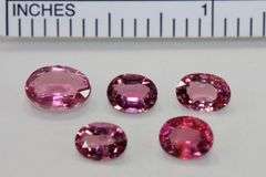 Hot! Hot! Hot! Pink Tourmaline - Lot of 5