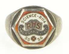 Sterling Silver Rosemont High School 1955-56 Montreal Class Ring