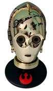 Anthony Daniels Signed Star Wars See-Threepio C-3PO Mini Helmet Official Pix ACOA