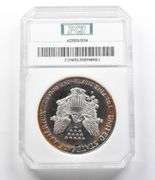 PR65 1990-S American Silver Eagle 100% White PCI