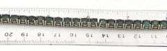 Vintage 925 sterling silver round brilliant cut cubic zirconia tennis bracelet