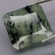 Collectors 34.13ct rutilated Prehnite