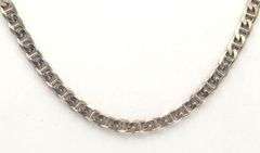 Vintage 925 sterling silver braided bracelet and Italian sterling silver fancy link necklace