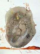 Highly Collectible and Rare Salvador Dali Original Llithograph from the  'Biblia Sacra' Suite