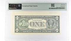 PMG64 Choice Unc EPQ $1 2003 FRN Kansas City Fr#1928-J Misalign Error