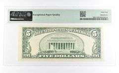 PMG64 ChoiceUnc EPQ 1950D $5 Philadelphia FRN Green Seal Fr#1965-C