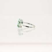 Dazzling 4.5 Ct Paraiba Aqua Blue Fire Moissanite Ring