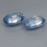 Heated only! .96ct ceylon blue Sapphire pair