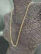 10k Yellow Gold-Hollow Diamond-Cut Rope Chain 2.5mm Necklace 22"