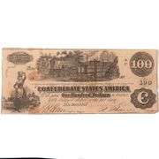 $100 Aug 11 1862 Confederate Note