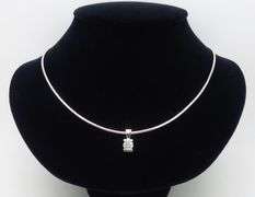 1.18CT Diamond Solitaire Pendant Necklace