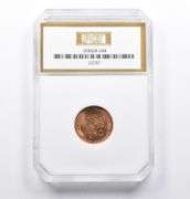 MS67 Red 1957 Lincoln Wheat Cent PCI