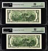 (2) Superb 2017A $2 Star Notes San Francisco-Scarce Consecutive 3 Digit Serial Numbers PMG 65/66!
