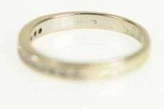 14K White Gold 0.18 Ctw Diamond Classic Wedding Band Ring