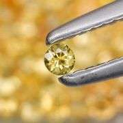 Fantastic 4.71ct diamond cut yellow Sapphire set