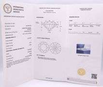 1.03ctw round brilliant cut lab grown diamond