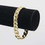 Huge 47.2 Gram 14 Kt Gold Plated Cuban Link Bracelet