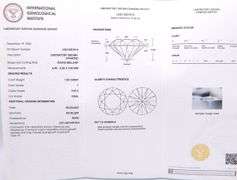 1.03ctw round brilliant cut lab grown diamond