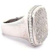 2.00ctw Pave Diamond Cushion Shaped Cocktail Ring in 14K