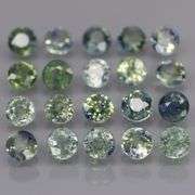 Heated only! 3.55ct blue green Sapphire set
