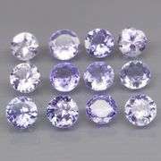 Glittering 3.08ct bright blue violet Tanzanite set