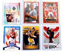 6 Quarterback Greats Football Cards