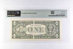 PMG45 Choice EF EPQ $1 1981A FRN St Louis Fr#1912-H Gutter Fold Err.