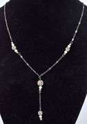 Perfect Sterling Silver Pearl Festoon Necklace